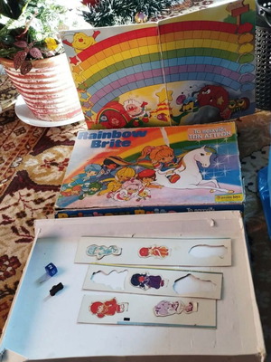 Rainbow Brite 1983 board game used with missing pieces