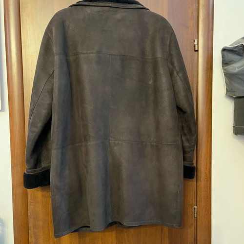 New leather sheepskin half coat XL Men's
