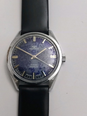 Technos vintage men's mechanical watch old