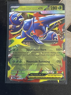Mega Heracross ex Pokémon TCG card like new
