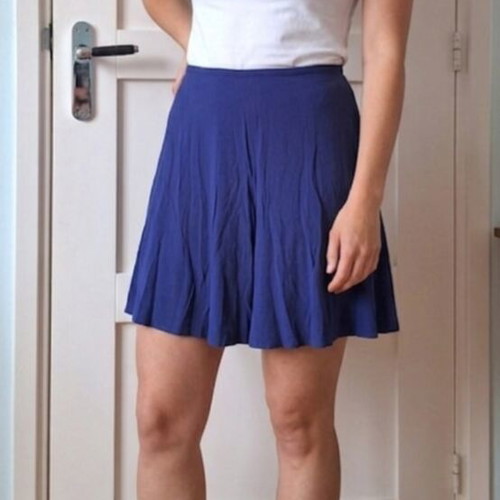 Sandro blue viscose mini skirt size 34