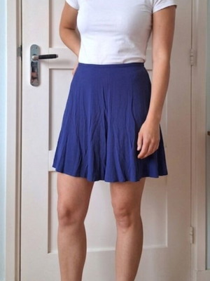 Sandro blue viscose mini skirt size 34