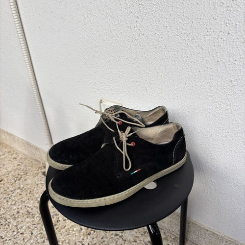 Nice Step casual men's shoes size 42 used black and dark blue suede