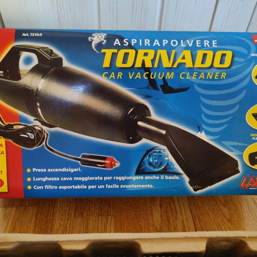 Tornado Car Vacuum Cleaner 12V 130W new, Italian made