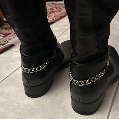 Leather boots like new, black, size 39