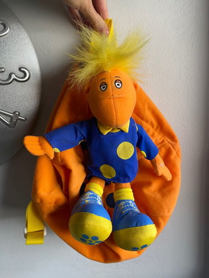 Tweenies Jake Puppet Plush Backpack 1998/1999 used, British TV show