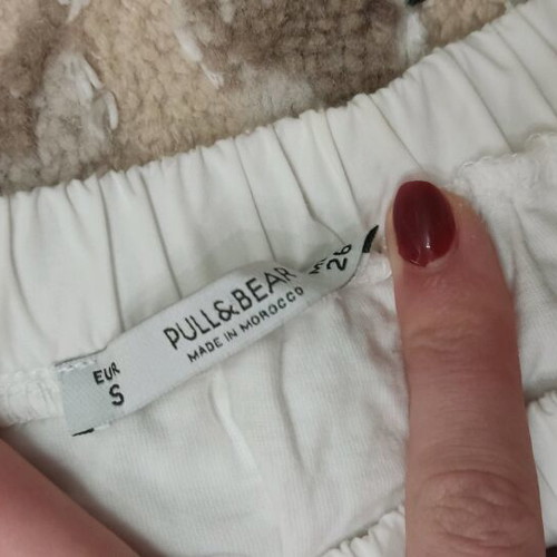 Zara white airy mini dress like new, size S