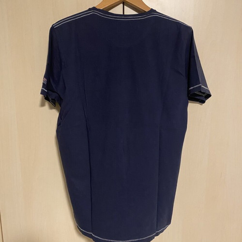 Ocean Shark cotton t-shirt used, blue, embroidered print