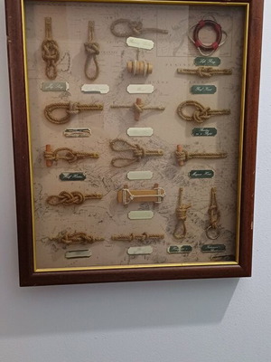 Nautical knot collection used in luxury frame
