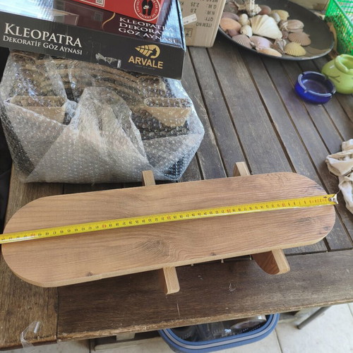 Wooden wall shelf, new