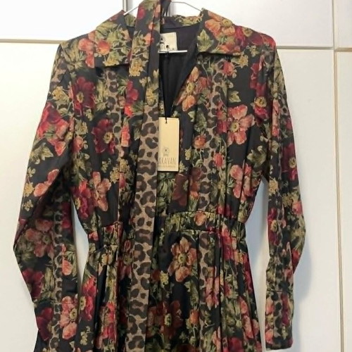 Karavan Dress New with Floral and Animal Print Size M