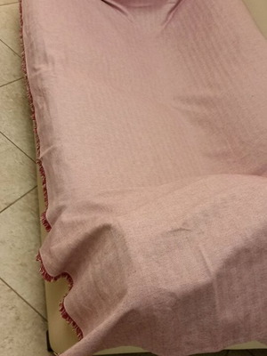 Gofis Home sofa throw new, herringbone pattern, dark red