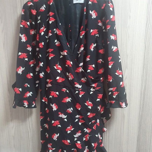 Playsuit BSB new, black wrap one-piece shorts