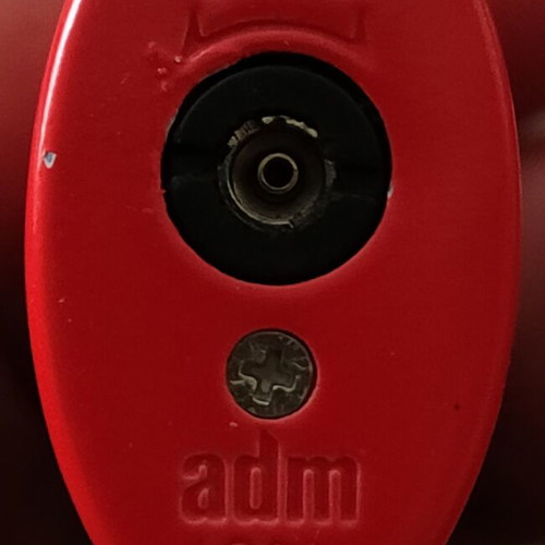Marlboro adm AO065 metal lighter used, red racing style