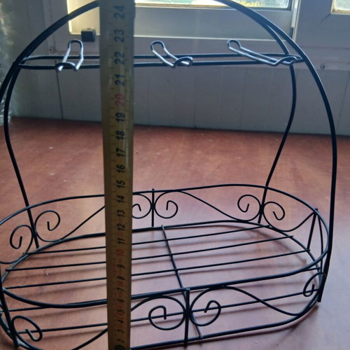 Metal bathroom holder used