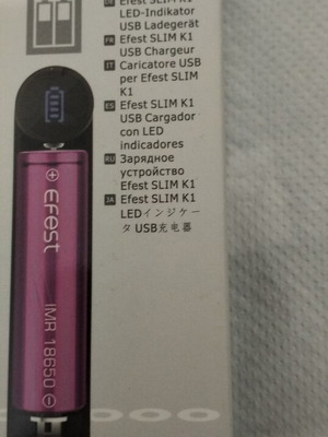 Efest Slim K1 Charger new for electronic cigarette battery