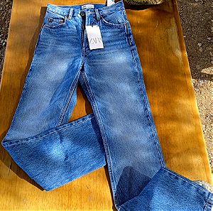 καινούργιο τζιν.Zara.new jeansZara in full size s xs, length 103 cm, waist 70 cm, hips 82