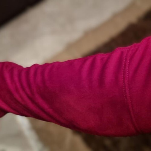 R.Polański red suede over-the-knee boots like new, size 40