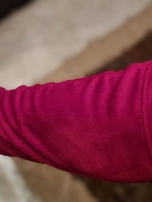 R.Polański red suede over-the-knee boots like new, size 40
