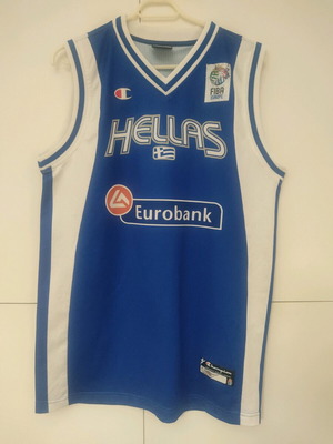 Hellas National Team Eurobasket 07 jersey used, Champion size M