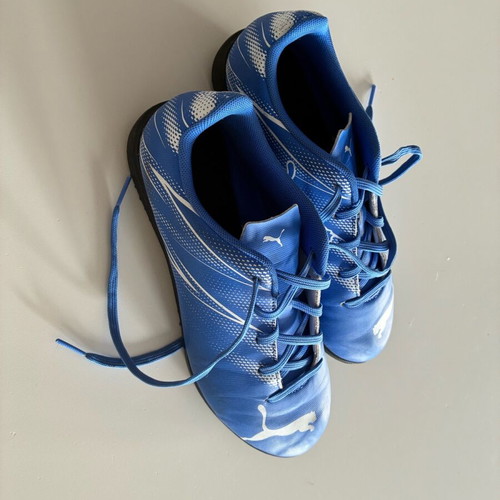 Puma Attacanto II FG/AG junior 37 like new blue football shoes