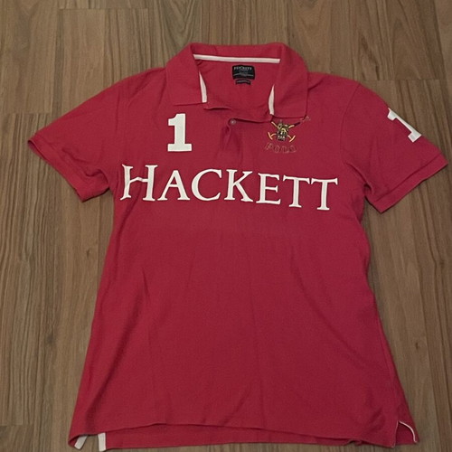 London Hackett Polo Shirt XL red like new