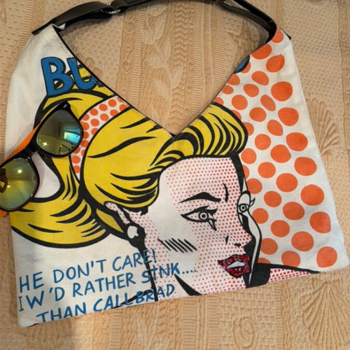Pop Art Hobo Bag used, colorful shoulder style