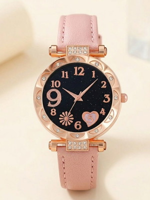 Women's watch new, pink color