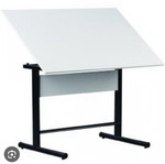 Mechanical drafting table like new with parallel ruler 1.50m x 1.10m