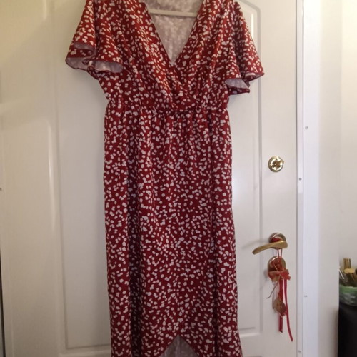 Shein women's summer dress red size XL like new