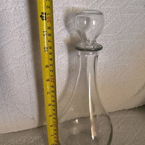 Glass carafe with stopper used, 1 liter