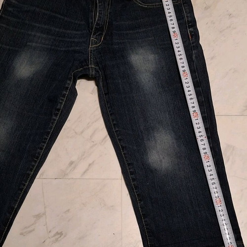 Capri denim pants Esmara like new, large size with fading