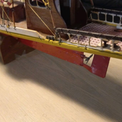 Handmade ship used 1m by 65cm