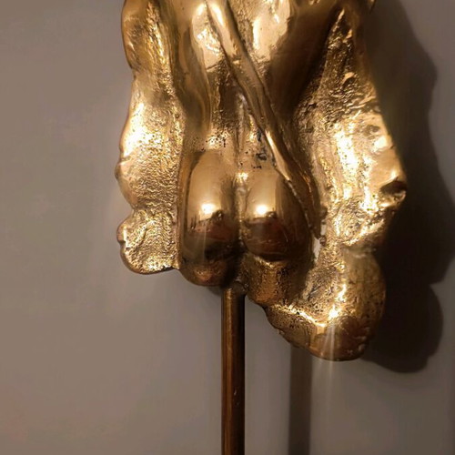 Decorative sculpture like new, signed, 17.5 cm height