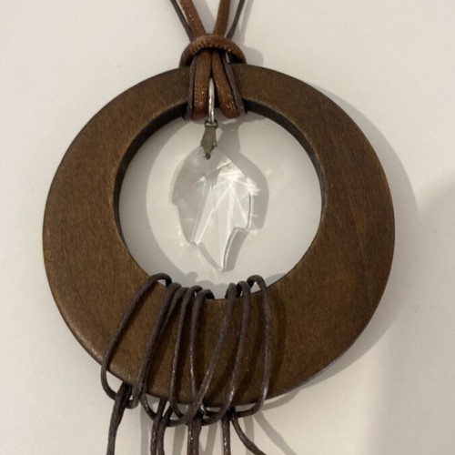 Handmade necklace with crystal like new