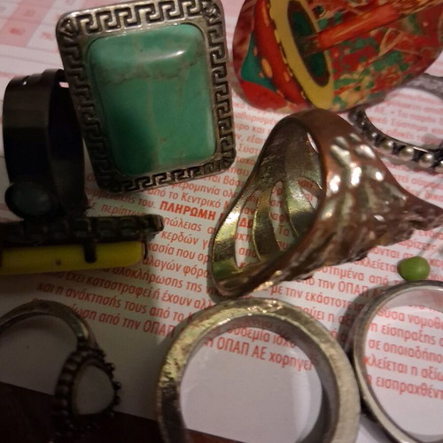 Rings used, all 15, gray
