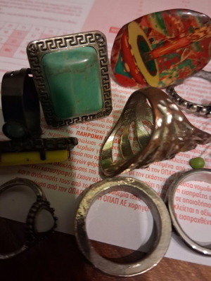 Rings used, all 15, gray