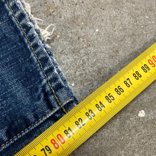 Polo Ralph Lauren Patchwork Distressed Jeans, W31 L34, blue denim