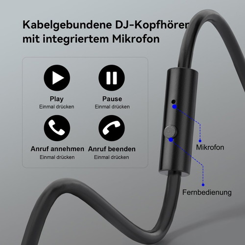 OneOdio Pro 10 Кабелни студийни слушалки Hi-Res DJ монитори