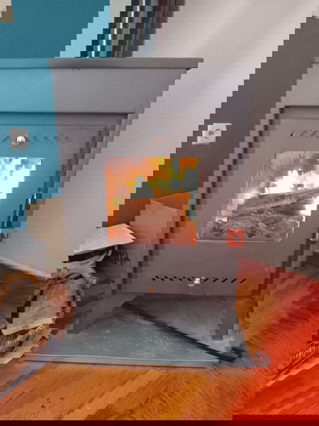 Σόμπα ξύλων με δώρο μπουριά