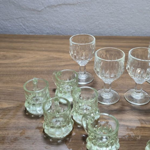 Vintage Mini Glasses Collection 14 Pieces like new
