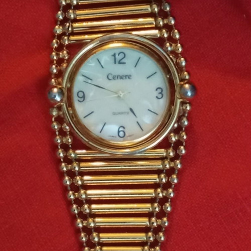 Cenere watch used, mother of pearl dial, vintage Japan quartz