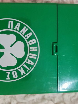 Panathinaikos Tobacco Case plastic, like new, collectible