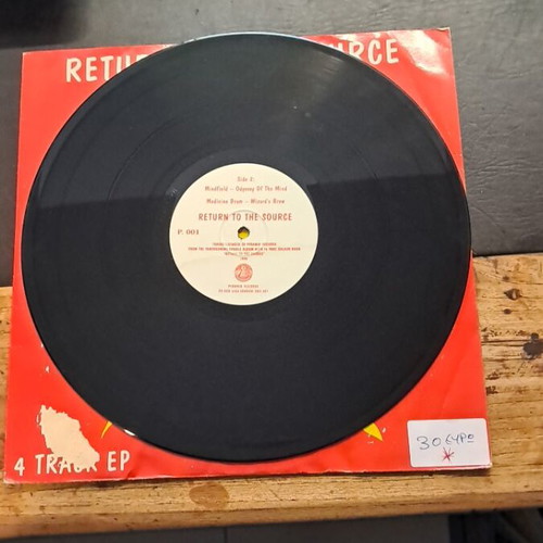 Vinyl record used with slightly faded cover