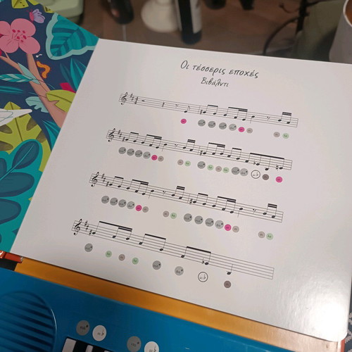 Book with keyboard like new, Playing classical music