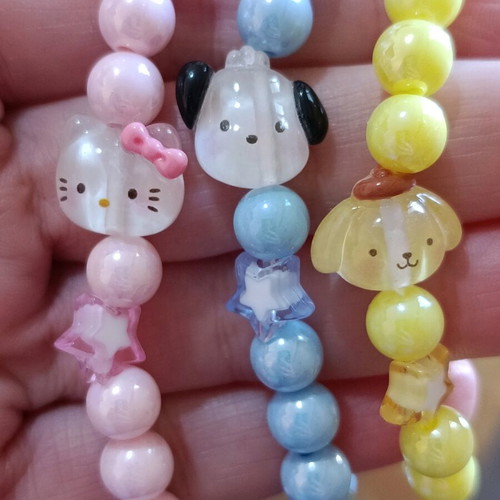 Hello Kitty and Friends bracelet set of six new, multicolor