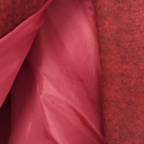Women's coat like new, burgundy with hood, lined
