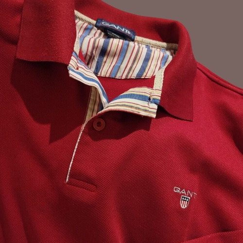 GANT long-sleeve polo shirt, 3XL, red