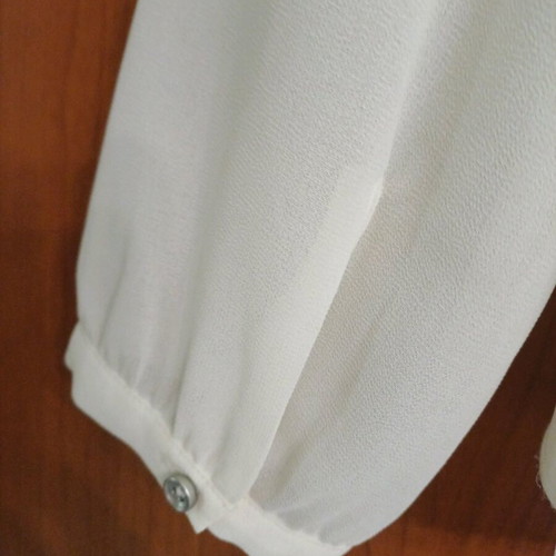 S.Oliver pleated blouse beige, like new, size L