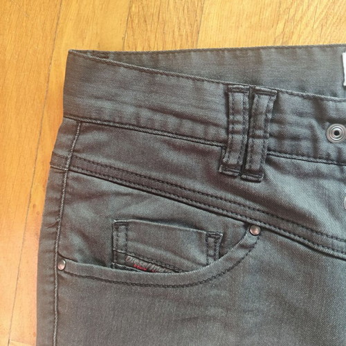 Diesel women's black pants made of lightweight cotton fabric like new, sizes S/M